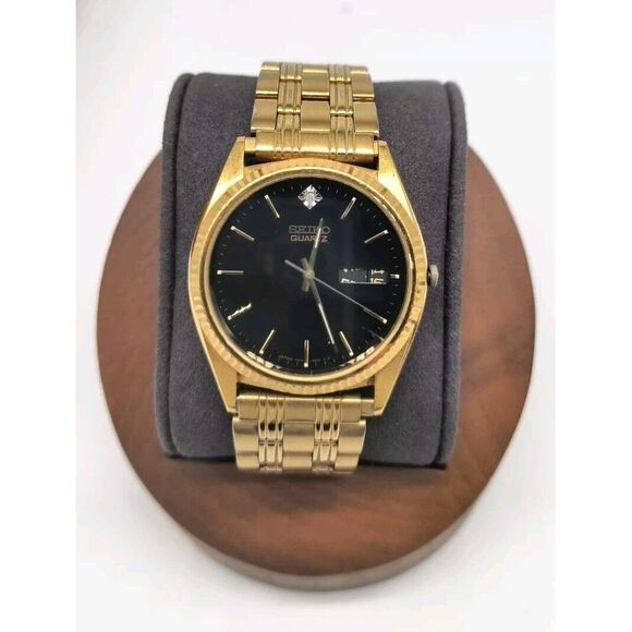 Vintage Seiko Mens Goldtone Quartz Watch 7N43-8119 - Picture 2 of 13